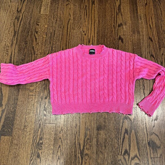 Pink KatieJ Sweater Size Small - Picture 1 of 2